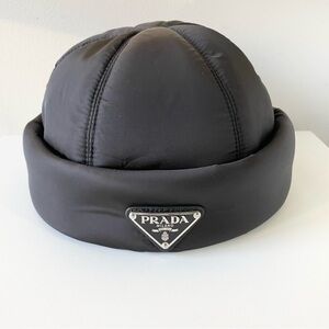 Prada Men's Black Padded Hat